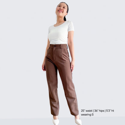 Kate Pleated Wide Tapered Pants