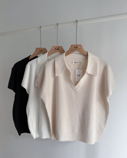 Kolah Premium Soft Knit Polo Blouse