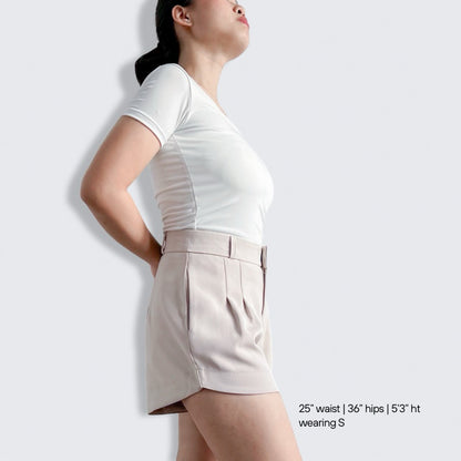 Misty Pleated Casual Shorts