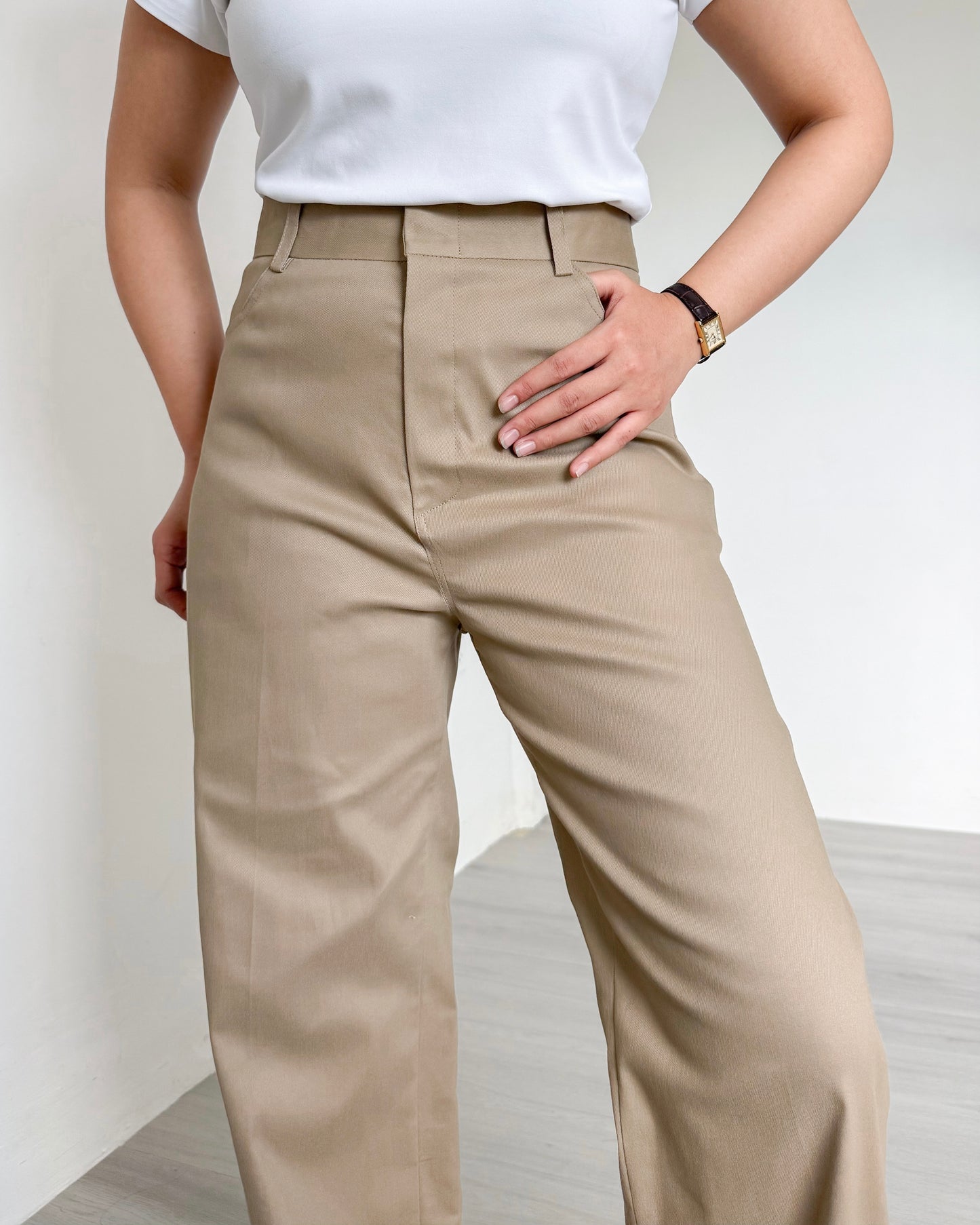 Celeste Straight Cut Structured Pants