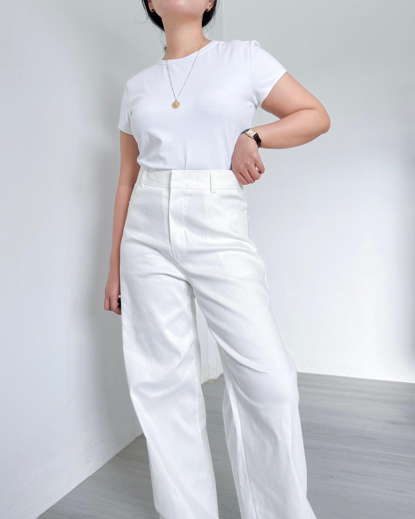 Celeste Straight Cut Structured Pants