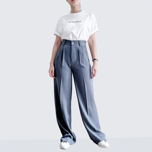 Katy Pleated Relaxed Straight Pants