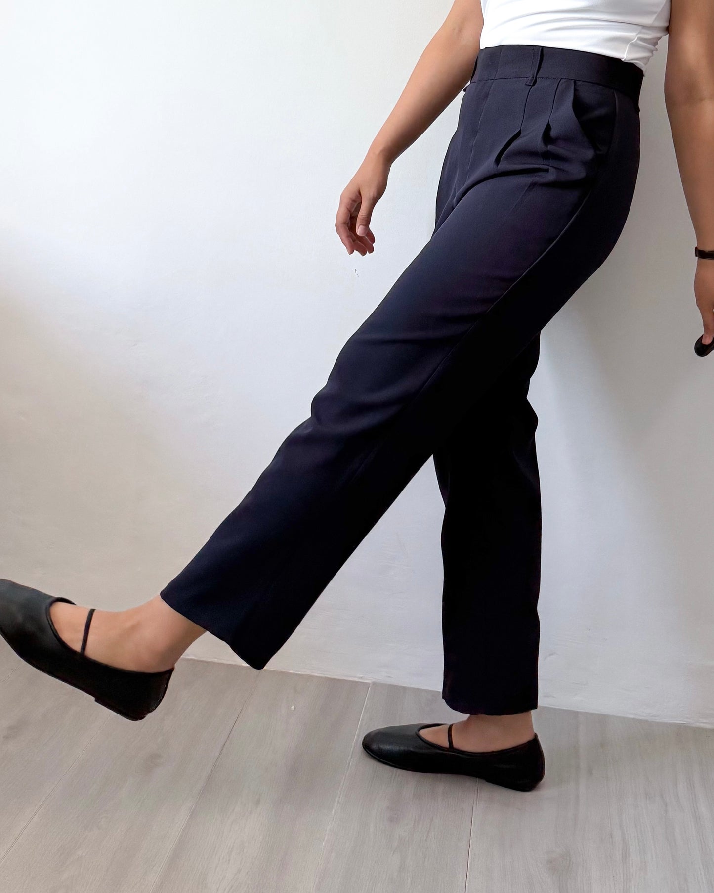 Ruth Pleated Tapered Ankle Pants