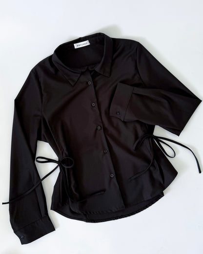 Bria Side-tie Long Sleeve Shirt