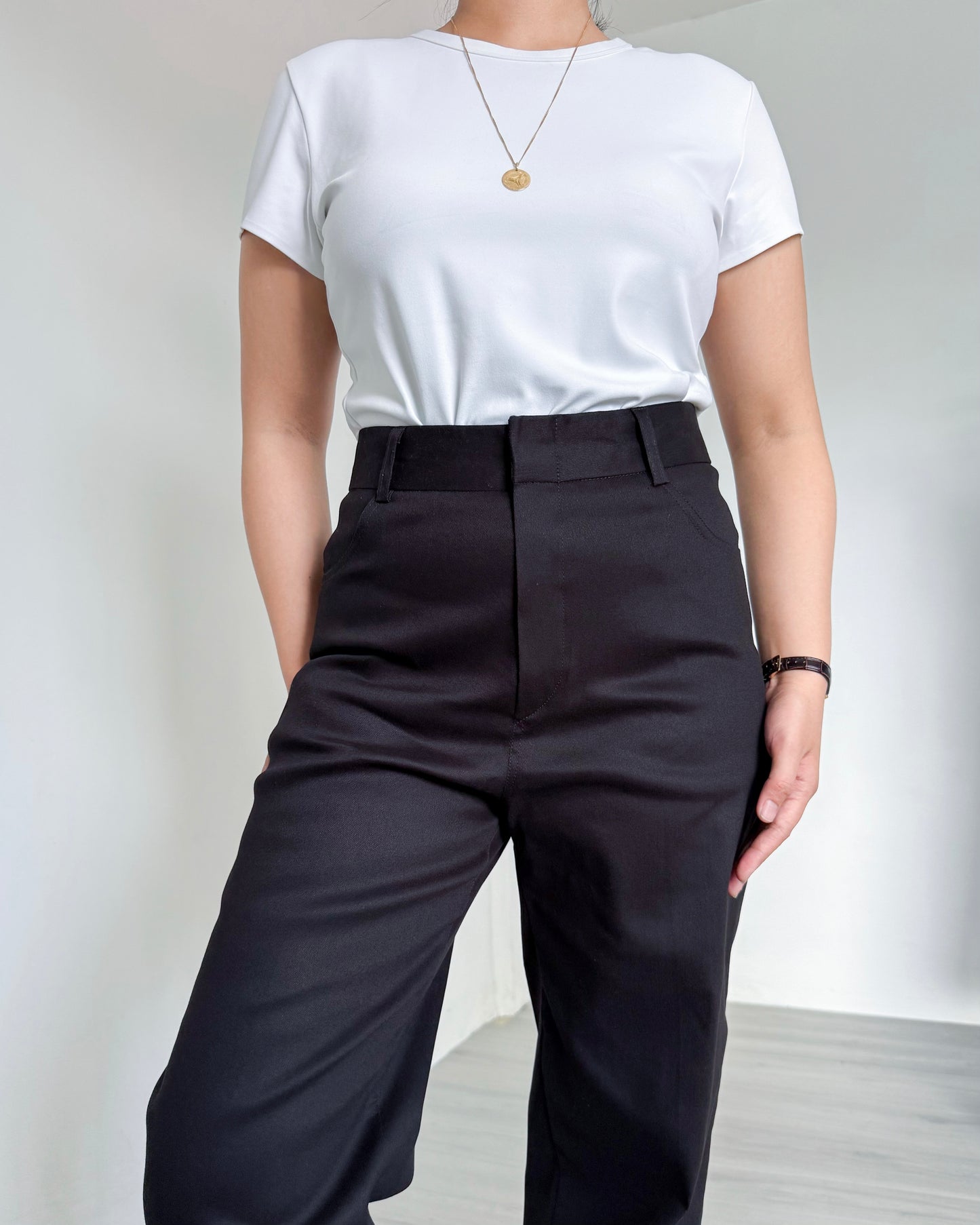 Celeste Straight Cut Structured Pants