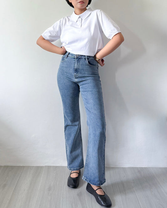 Elle Flared High Waisted Denim Jeans