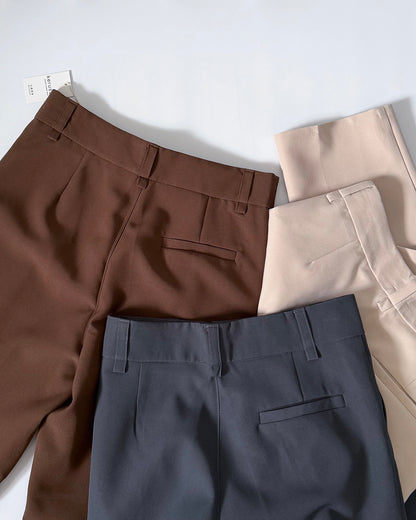 Ruth Pleated Tapered Ankle Pants