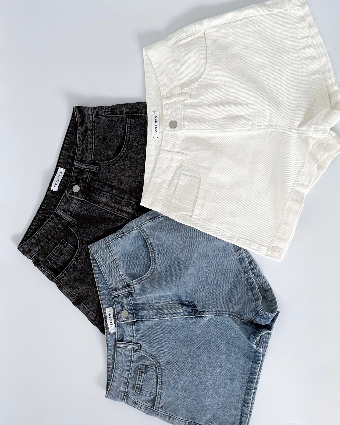 Lulu High Rise Denim Shorts