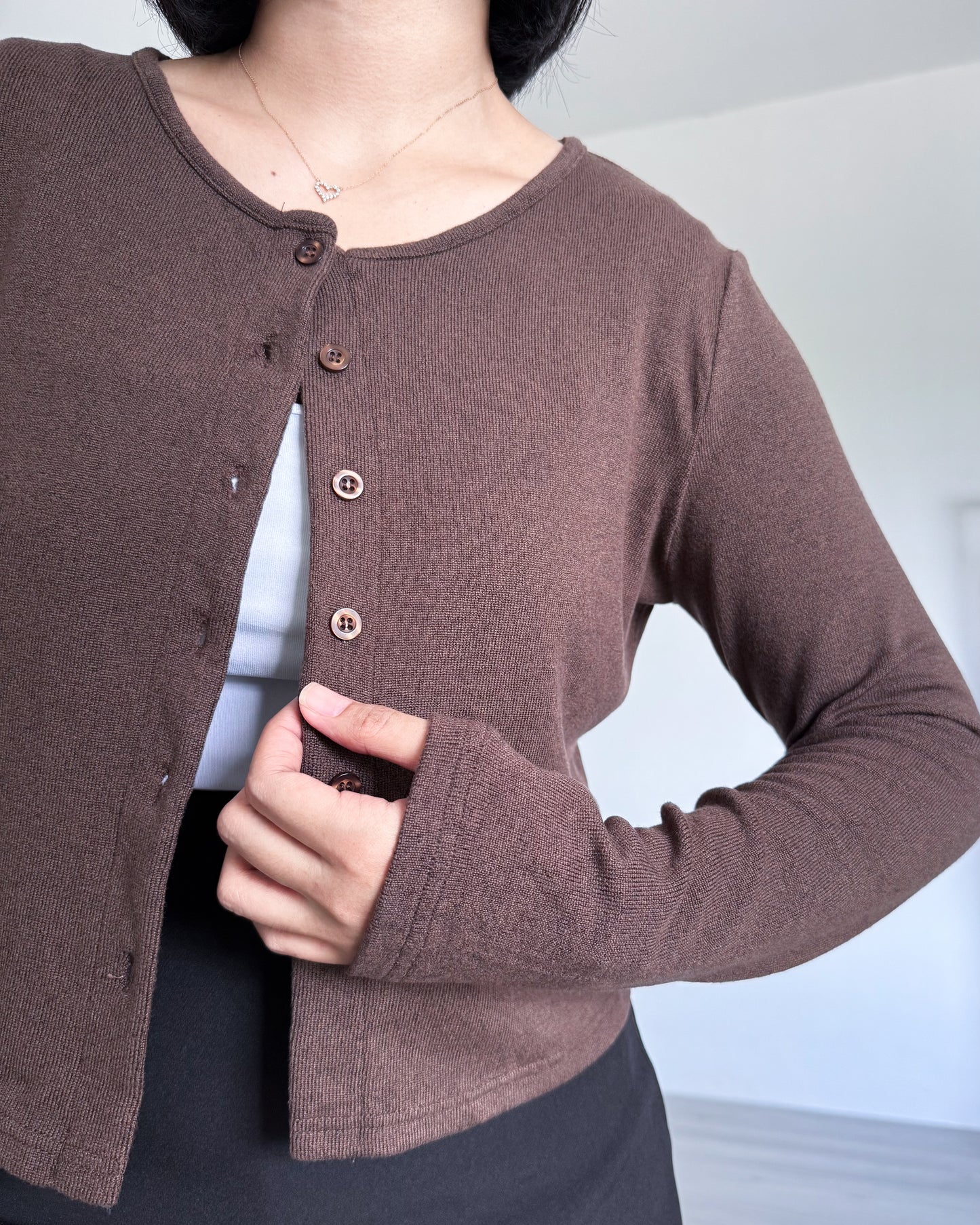 Alice Cropped Lightweight Cardigan