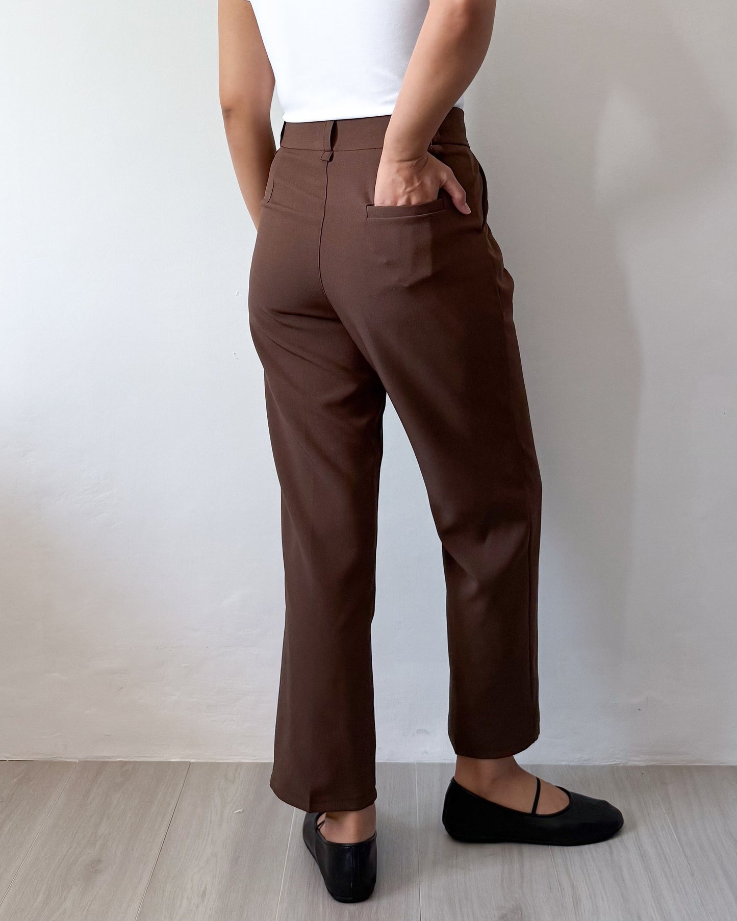 Ruth Pleated Tapered Ankle Pants