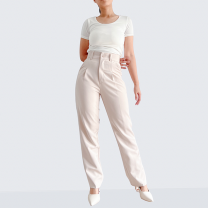 Kate Pleated Wide Tapered Pants