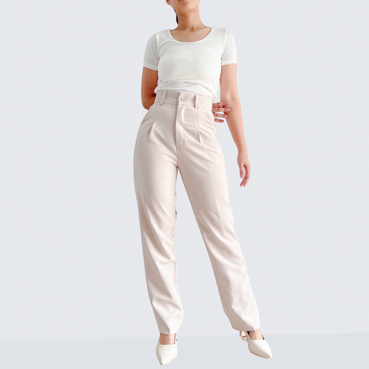 Kate Pleated Wide Tapered Pants