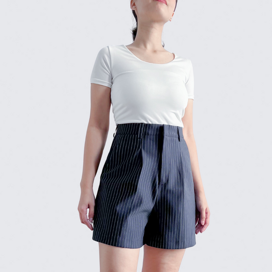 Scarlet Striped Shorts