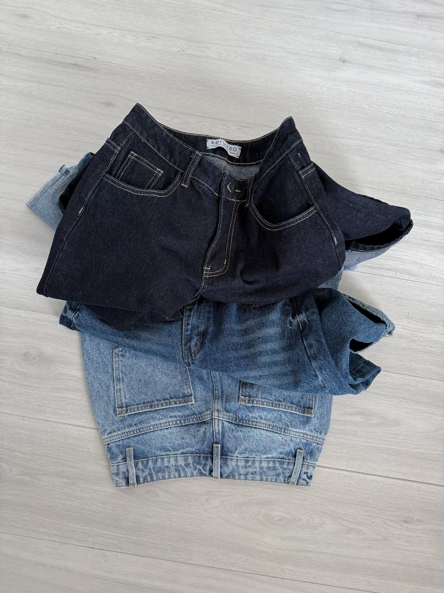 Victoria Straight Fixed Cuff Denim Jeans