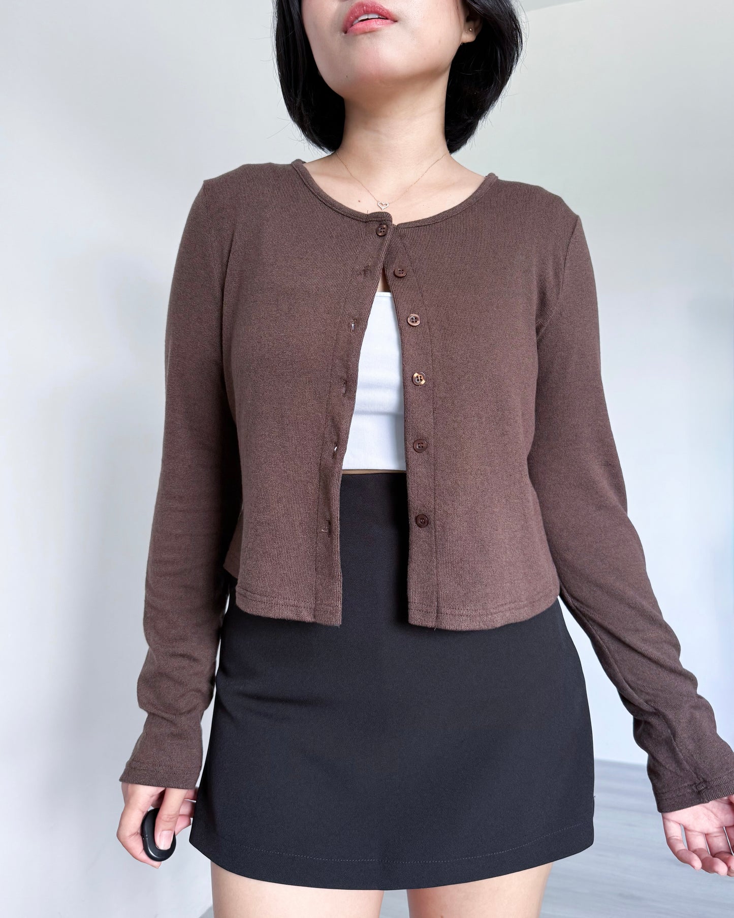 Alice Cropped Lightweight Cardigan