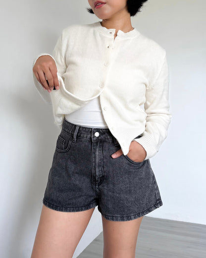 Lulu High Rise Denim Shorts