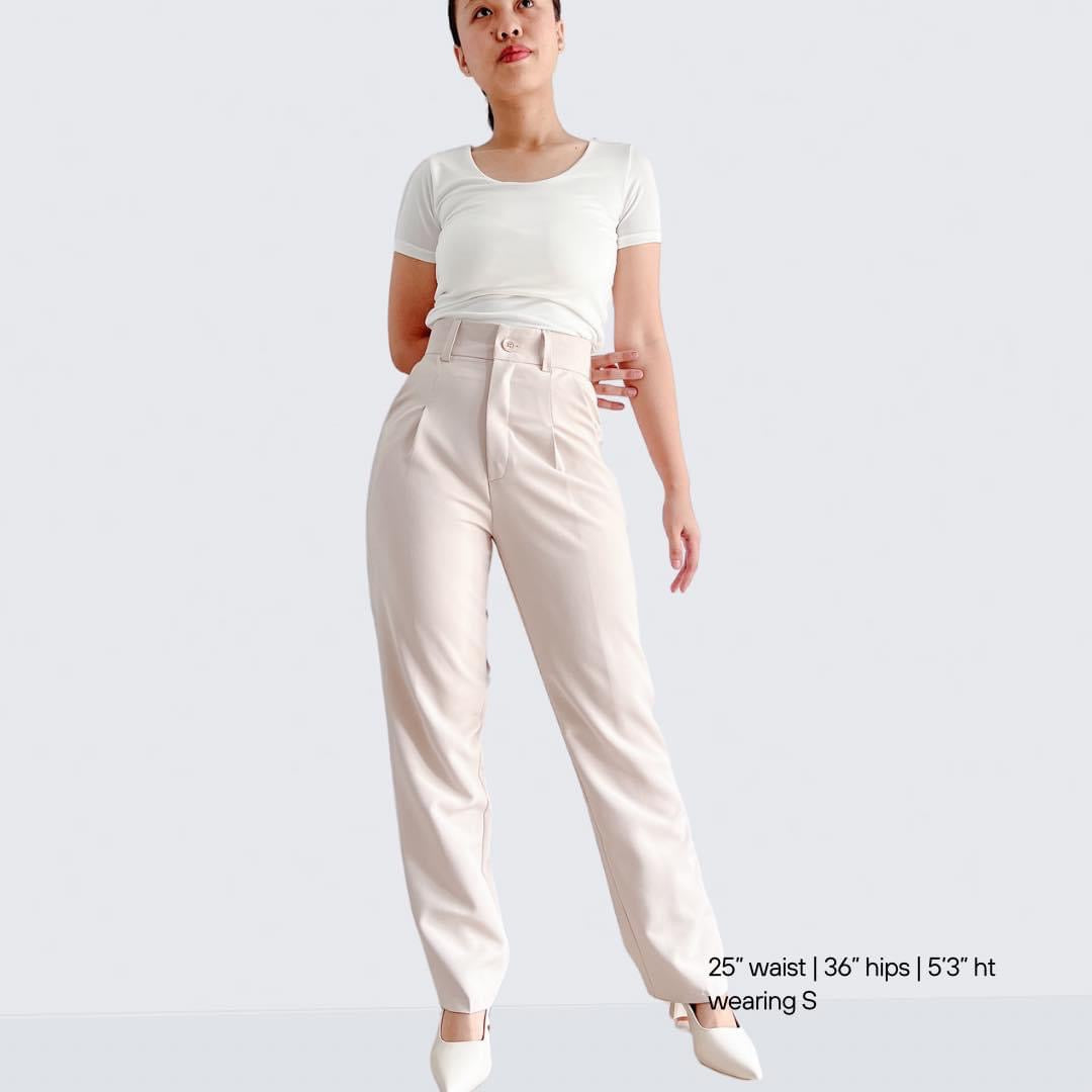 Kate Pleated Wide Tapered Pants