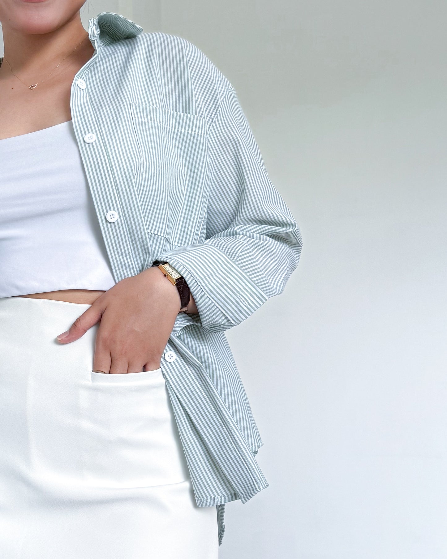 Kira Cotton Linen Oversized Long Sleeve Shirt