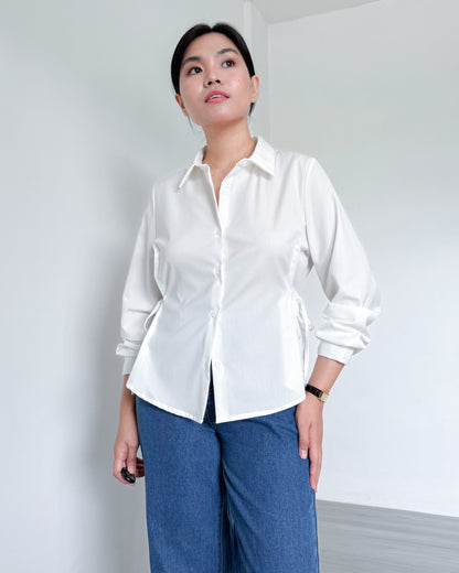 Bria Side-tie Long Sleeve Shirt