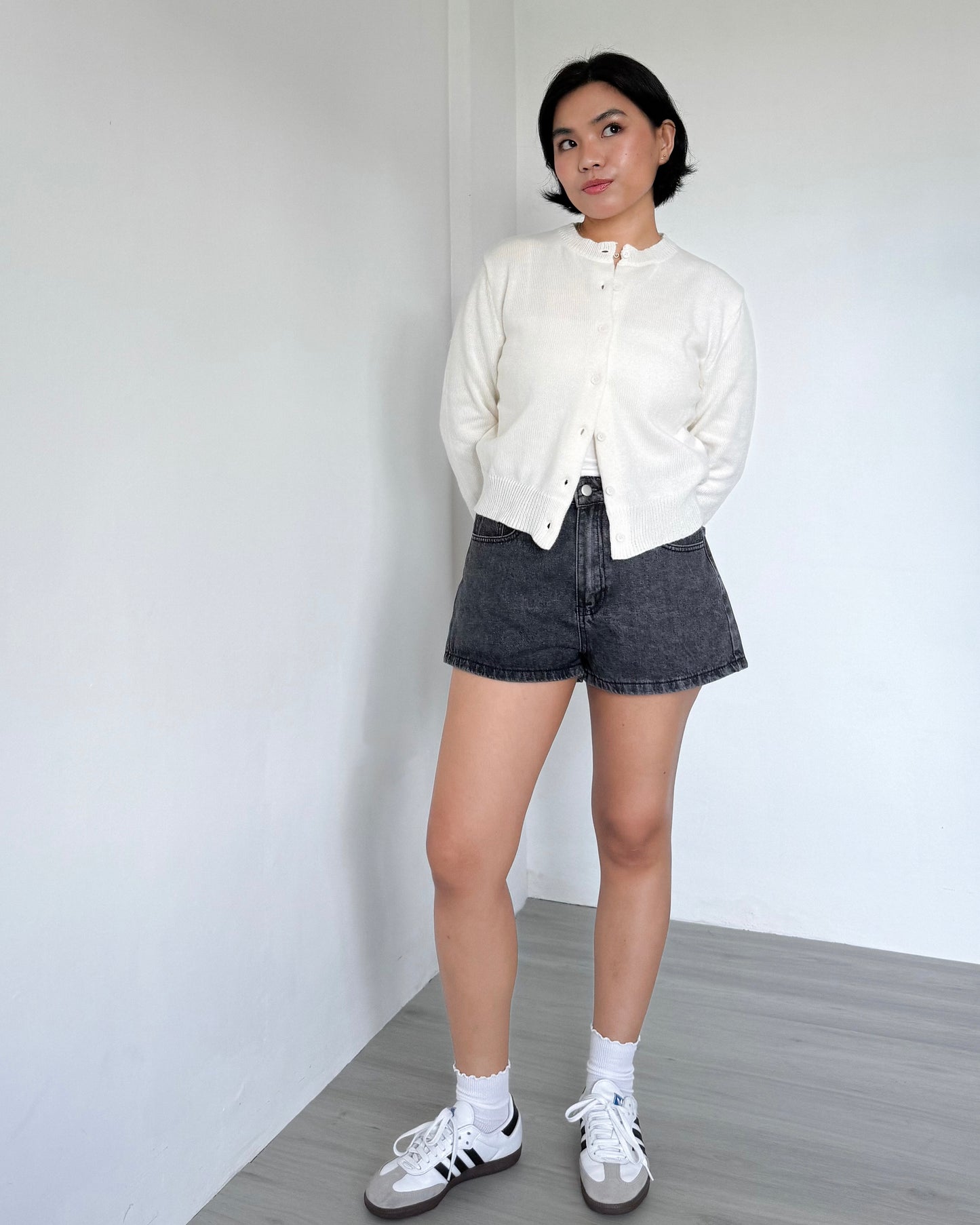 Lulu High Rise Denim Shorts