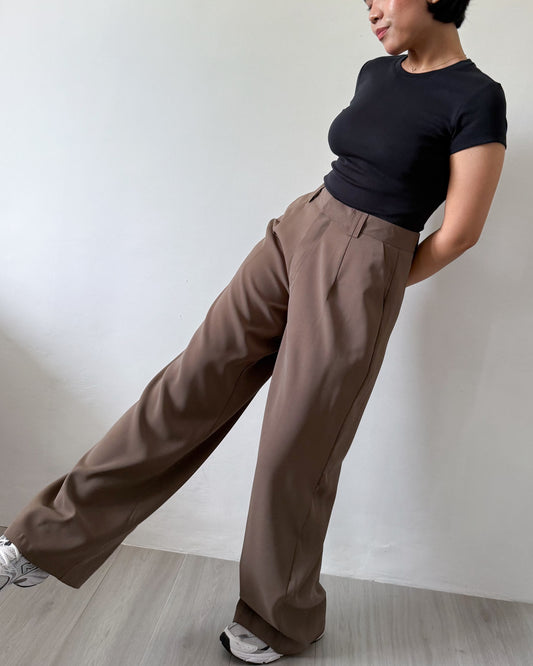 Mary Pleated Relaxed Wide Pants