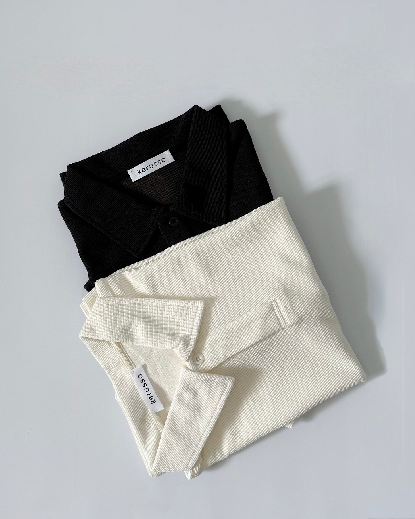 Amaia Interlock Knit Batwing Sleeve Polo Shirt