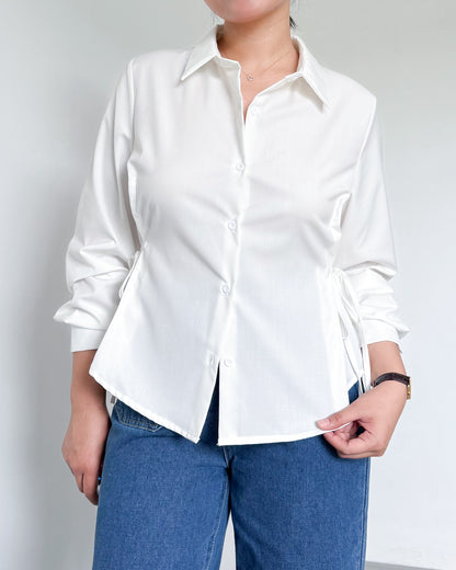 Bria Side-tie Long Sleeve Shirt