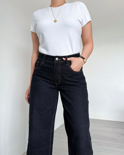Victoria Straight Fixed Cuff Denim Jeans