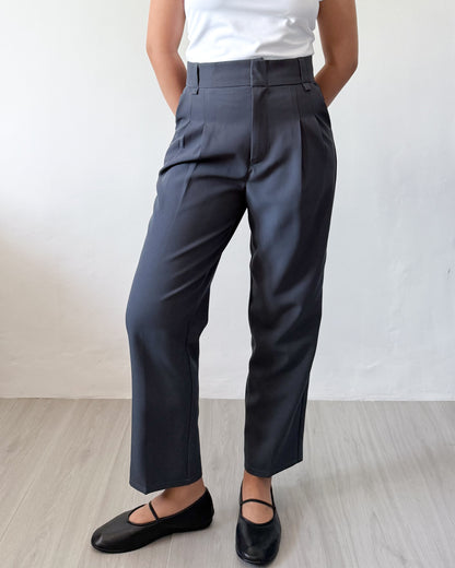 Ruth Pleated Tapered Ankle Pants
