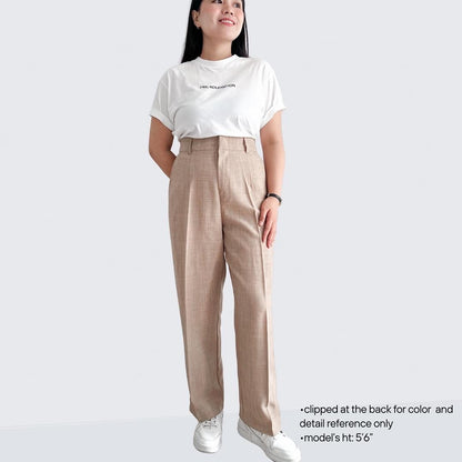 Isabela Linen Blend Straight Pants (Plus-size)
