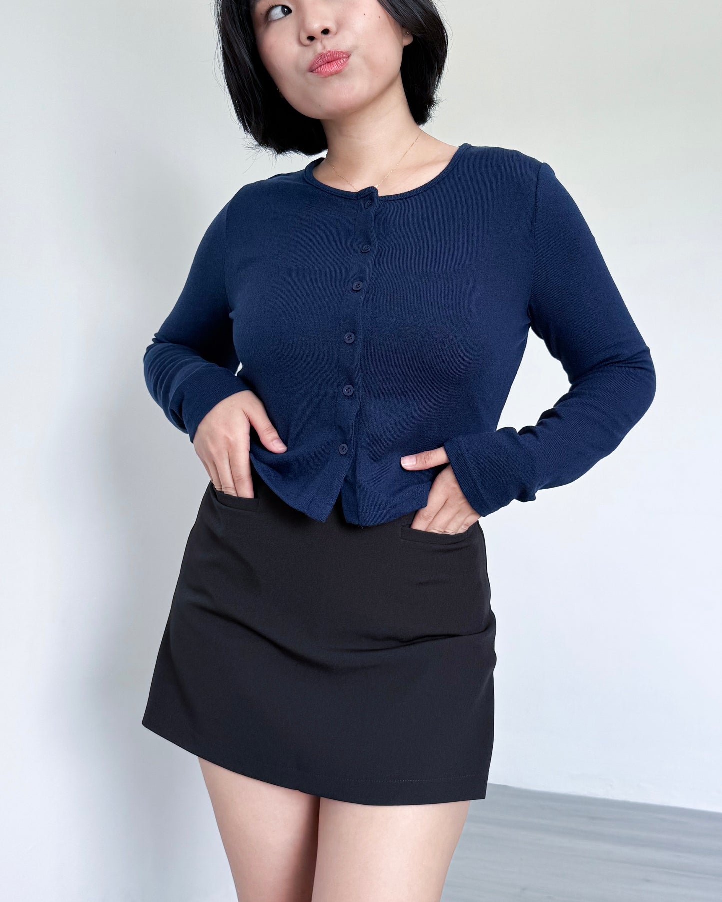 Alice Cropped Lightweight Cardigan