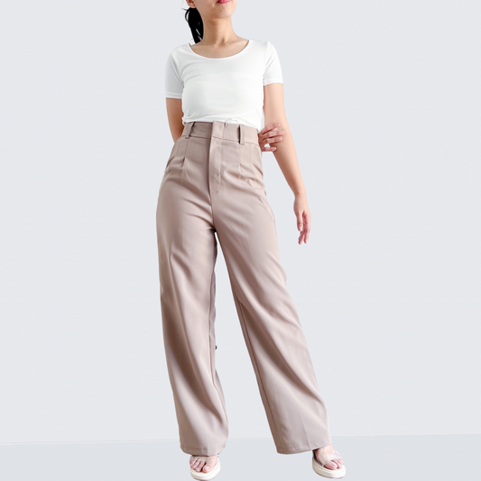Eloise Pleated Straight Pants