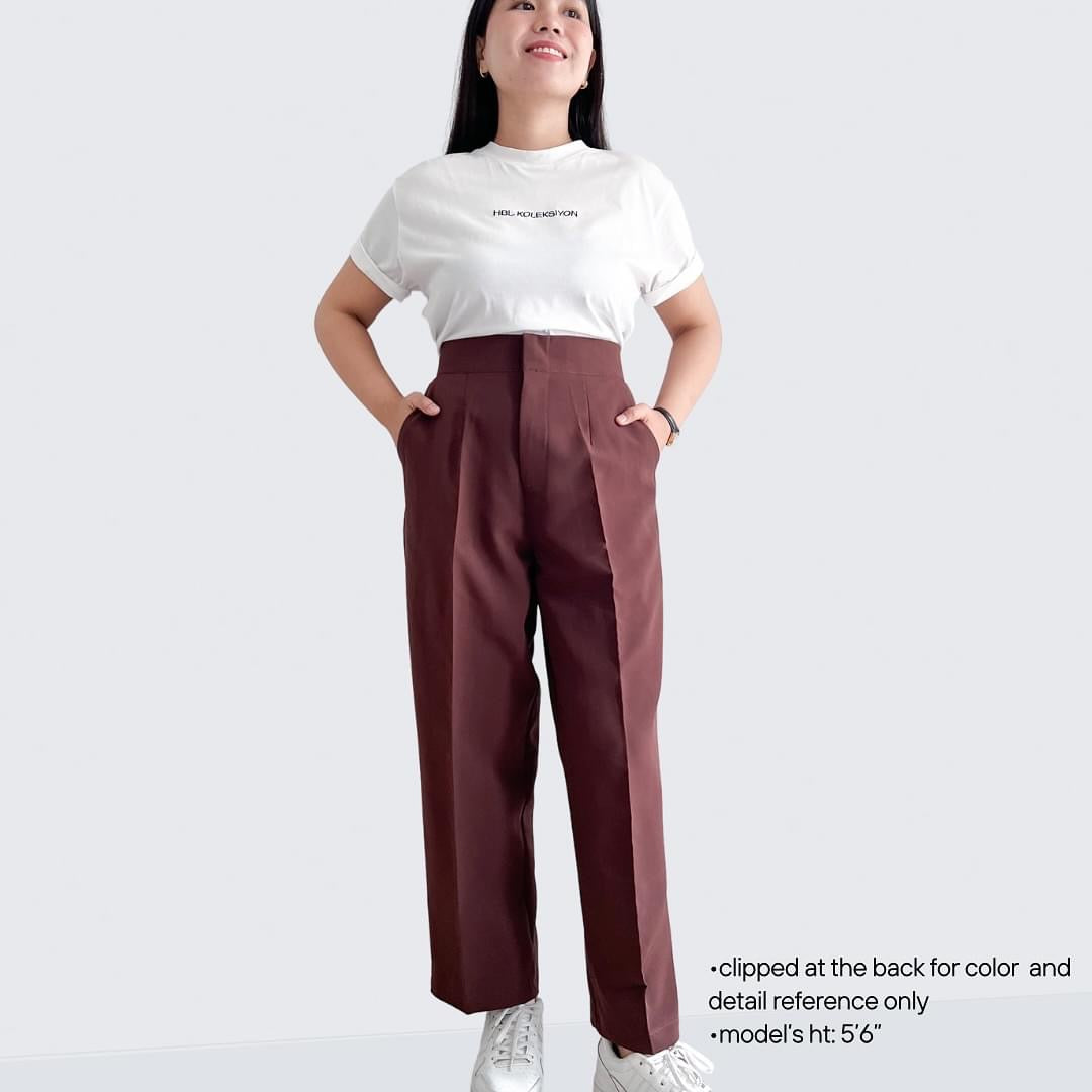 Mirabel Pleated Straight Pants (Plus-size)