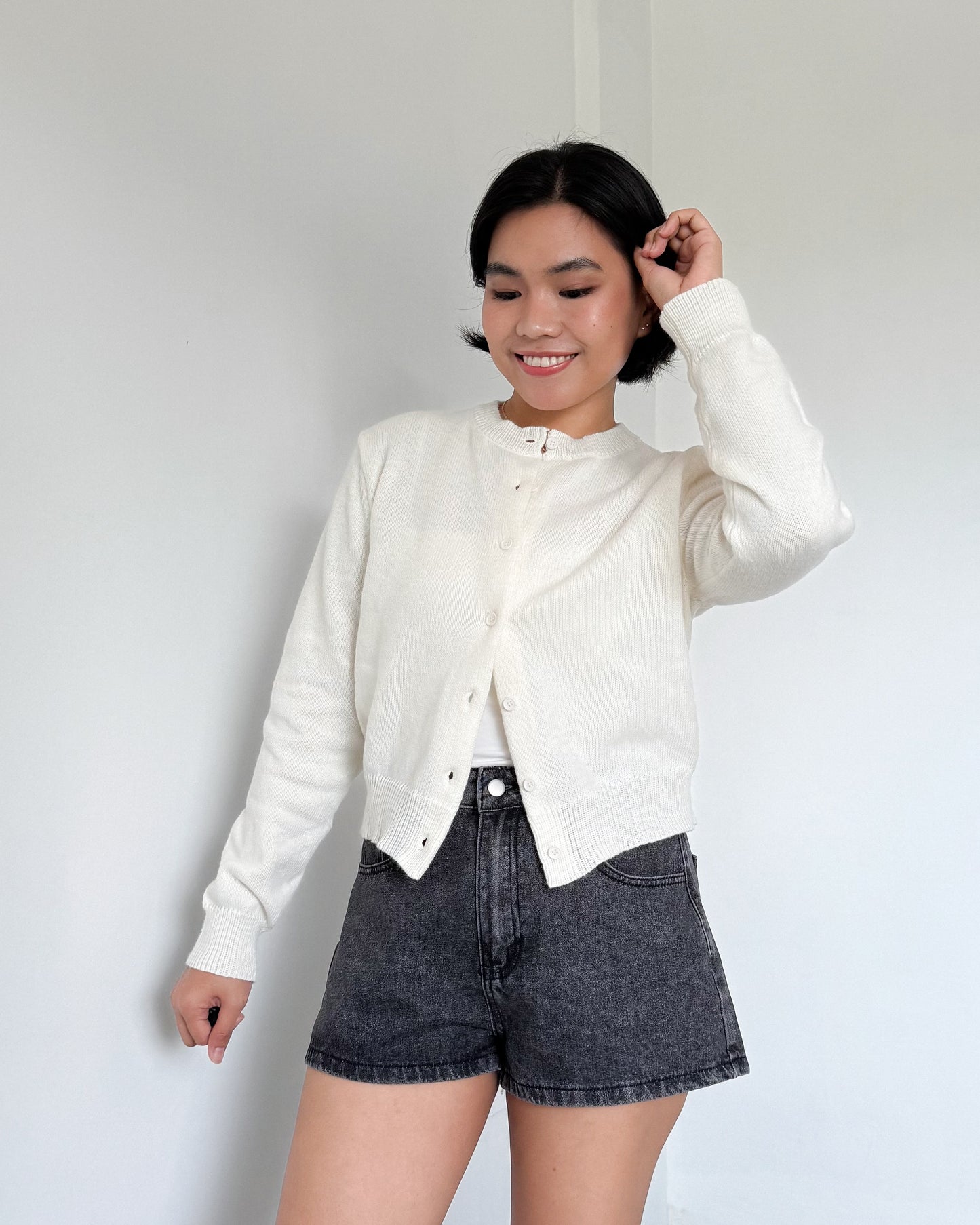 Lulu High Rise Denim Shorts