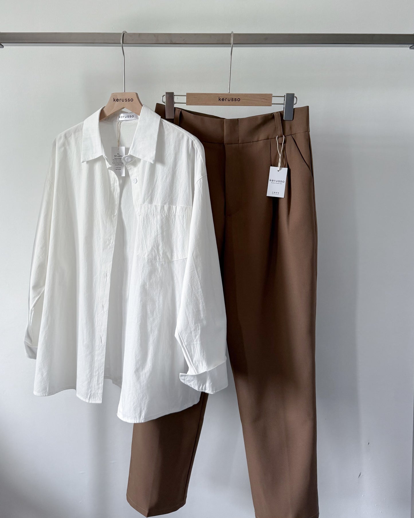 Olive Premium Cotton Linen Blend Oversized Long Sleeve Shirt