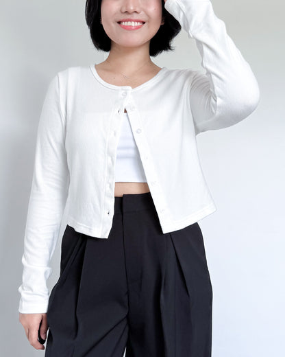 Alice Cropped Lightweight Cardigan