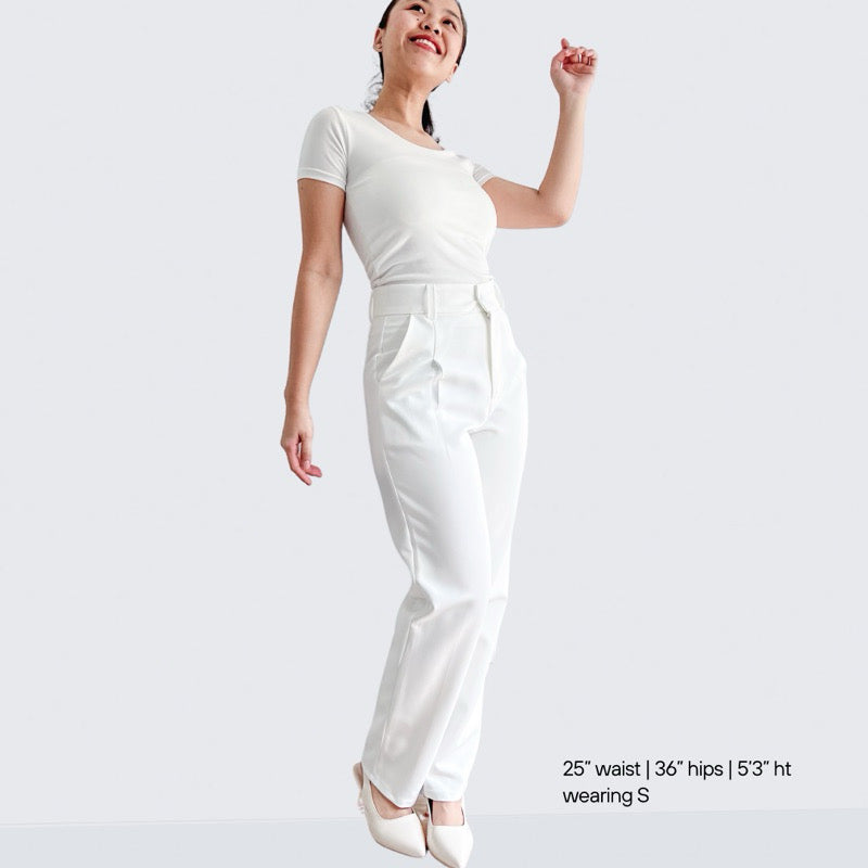 Kate Pleated Wide Tapered Pants