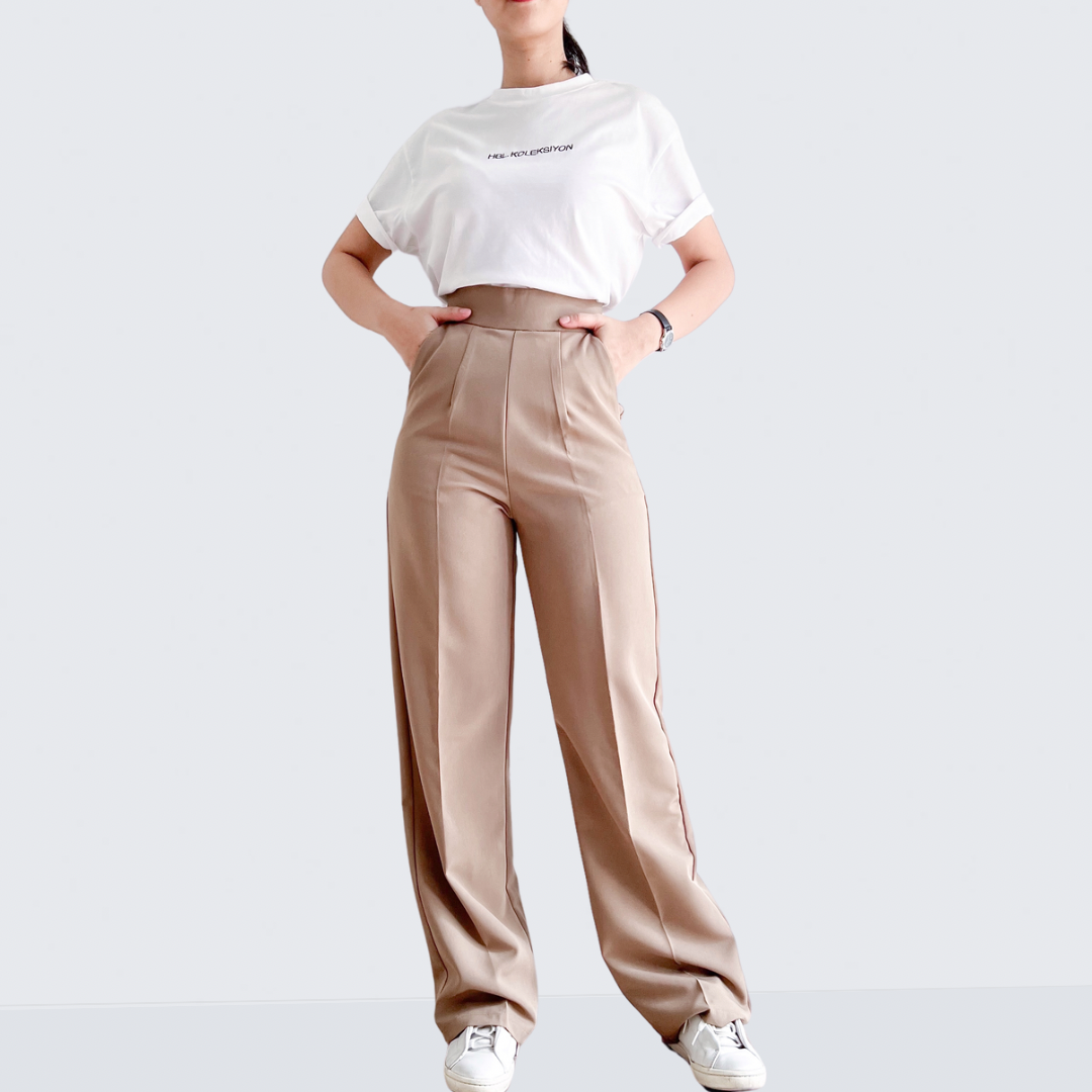 Madonna Pleated Straight Pants