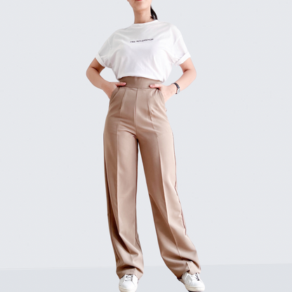Madonna Pleated Straight Pants