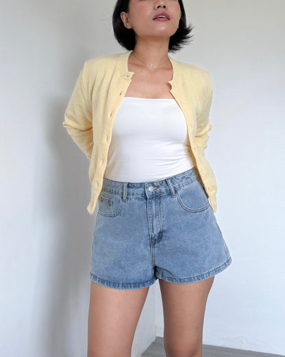 Lulu High Rise Denim Shorts