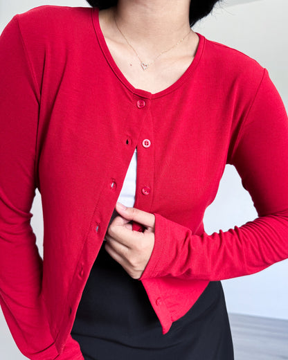 Alice Cropped Lightweight Cardigan
