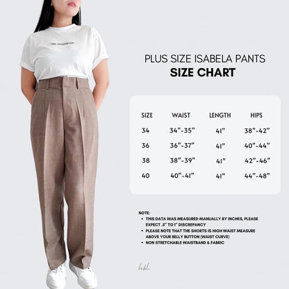 Isabela Linen Blend Straight Pants (Plus-size)