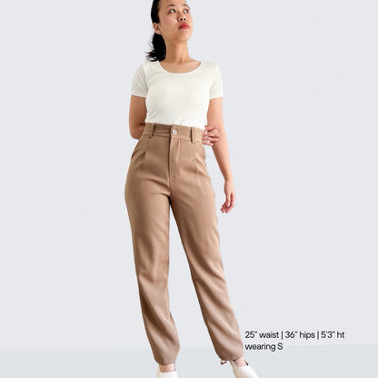 Kate Pleated Wide Tapered Pants