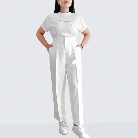 Mirabel Pleated Straight Pants (Plus-size)