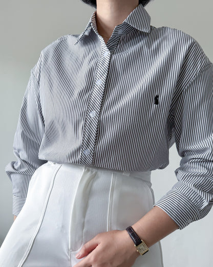 Bunny Long Sleeve Striped Shirt