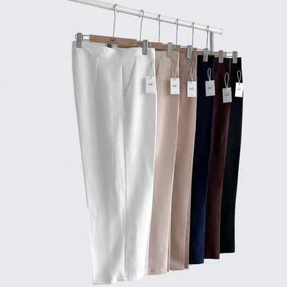 Mirabel Pleated Straight Pants (Plus-size)
