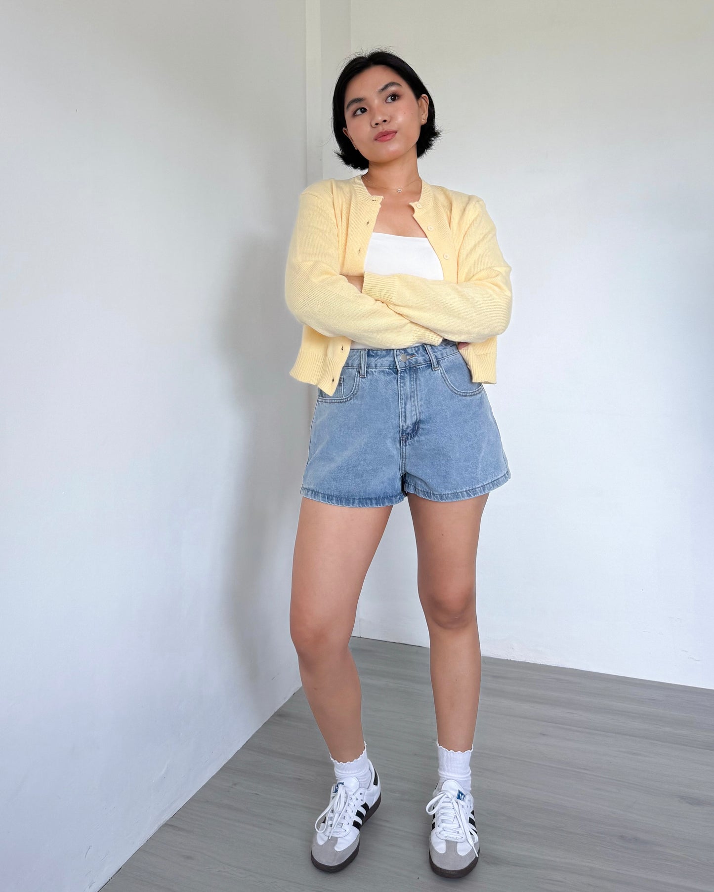 Lulu High Rise Denim Shorts