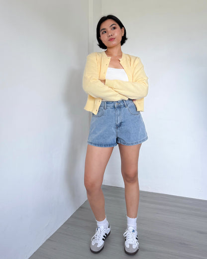 Lulu High Rise Denim Shorts