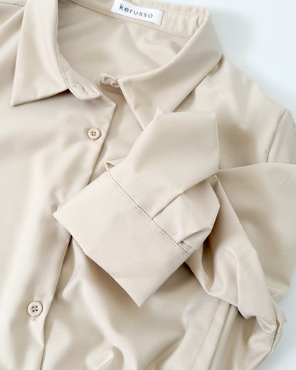Bria Side-tie Long Sleeve Shirt