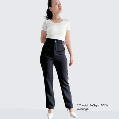 Kate Pleated Wide Tapered Pants